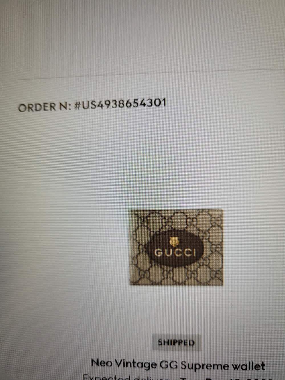 Gucci Neo Vintage GG Supreme Bi-Fold Wallet in Brown & Beige - Picture 9 of 9